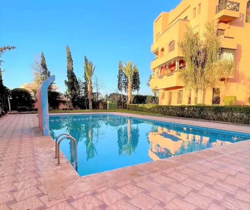 Resort Med 24T Sikkerhet Og Basseng - Naerme Gueliz Marrakesh Appartement
