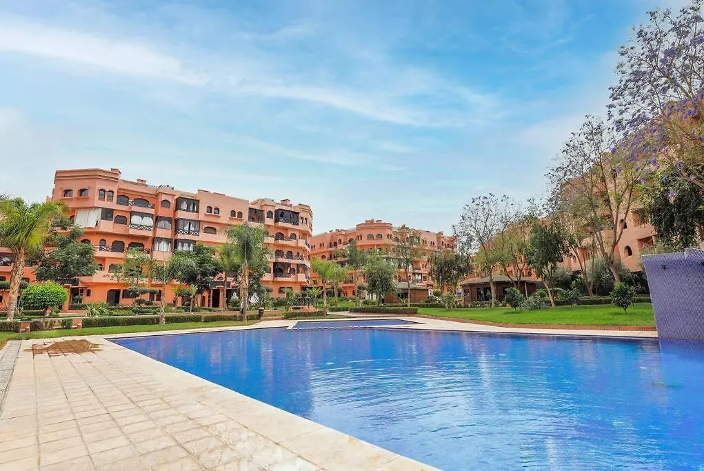 Resort Med 24T Sikkerhet Og Basseng - Naerme Gueliz Marrakesh Apartment
